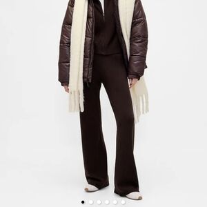 GAP Cashsoft Boot Sweater Pants Terra Brown